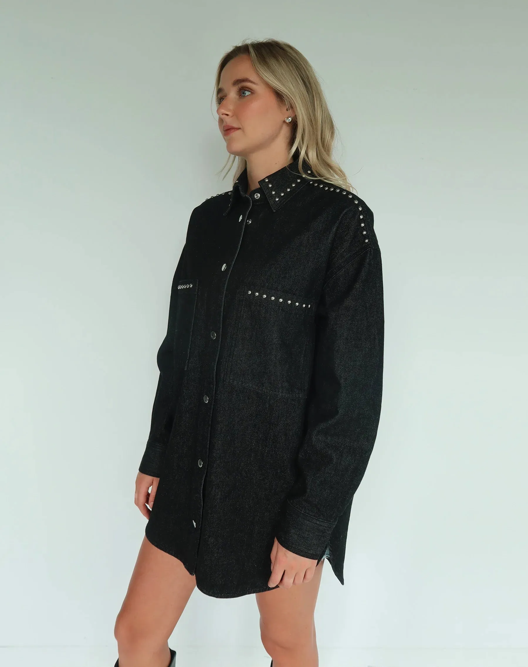 Studded Shania Denim Jacket sold by Bella Chic product image thumbnail 3