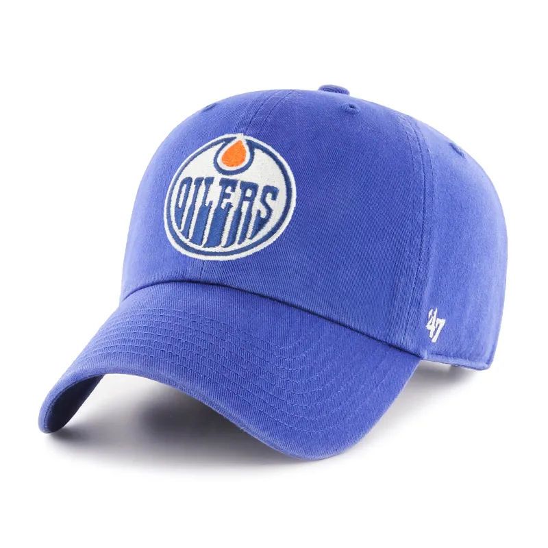 '47 Brand NHL Clean Up Cap | Edmonton Oilers | Blue sold by Bella Chic