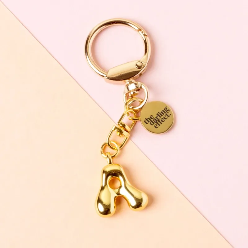 Bubble Letter Keychain sold by Bella Chic