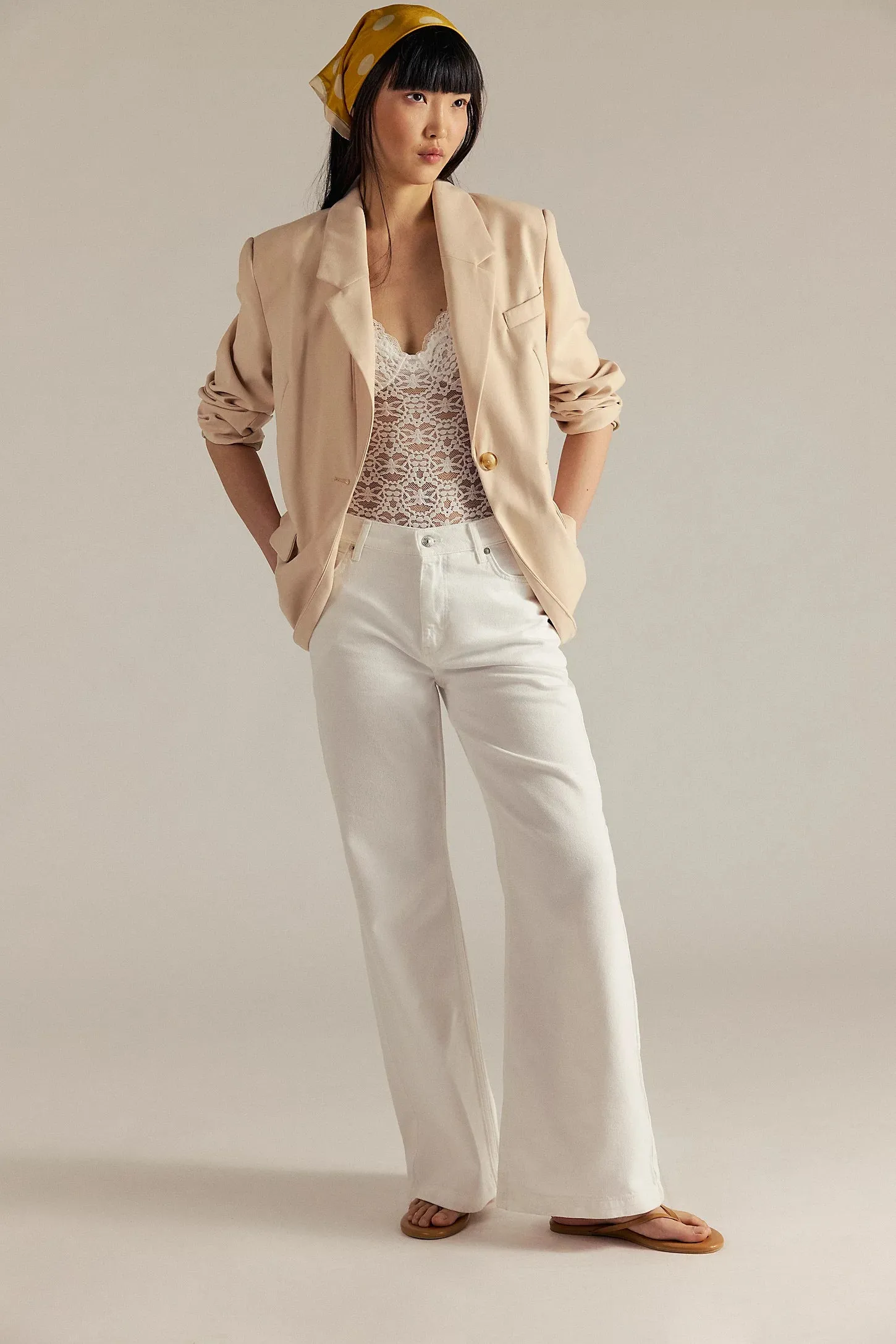 Stride Straight n' Wide Jeans sold by Bella Chic