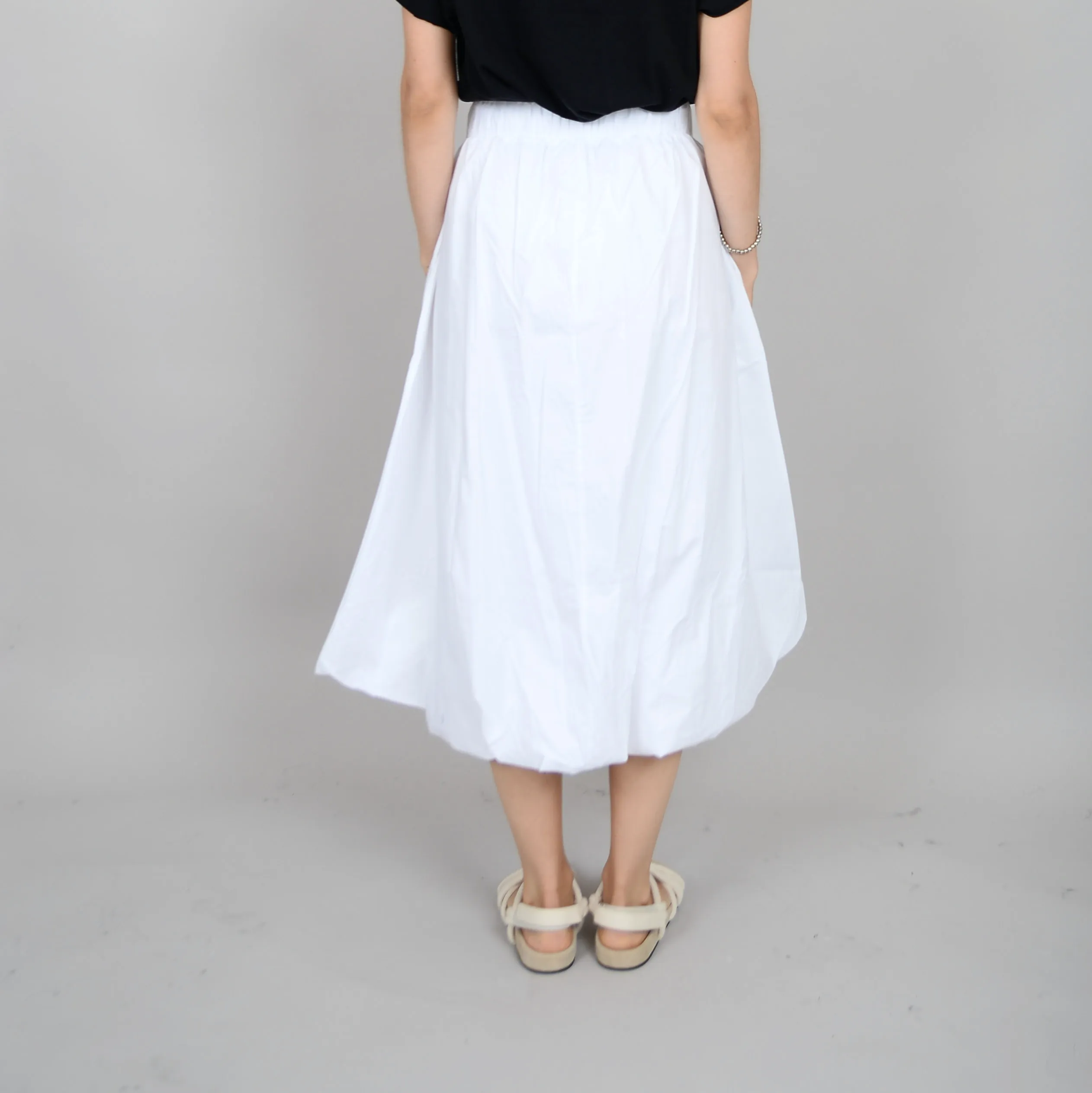 Blurra Balloon Skirt | White sold by Bella Chic product image thumbnail 2