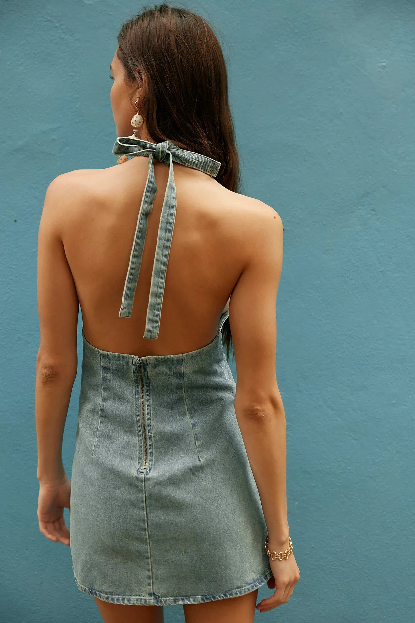 Trevi Denim Mini Dress sold by Bella Chic product image thumbnail 5
