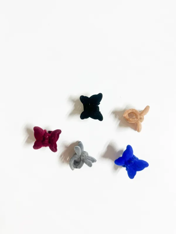 Claw Clip Mini | Velvet Butterfly made by Bella Chic