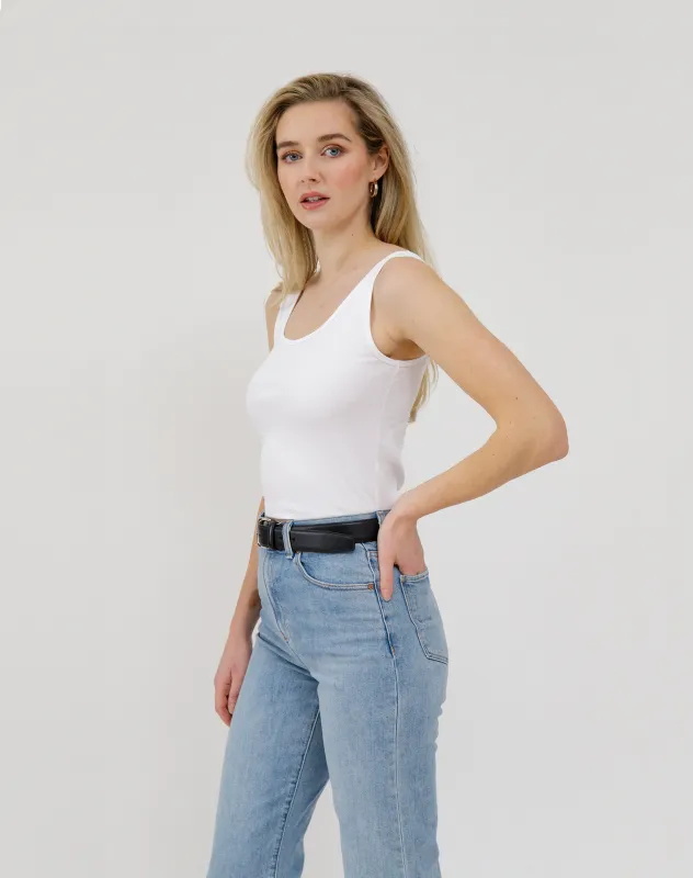 Ribbed Fitted Tank sold by Bella Chic