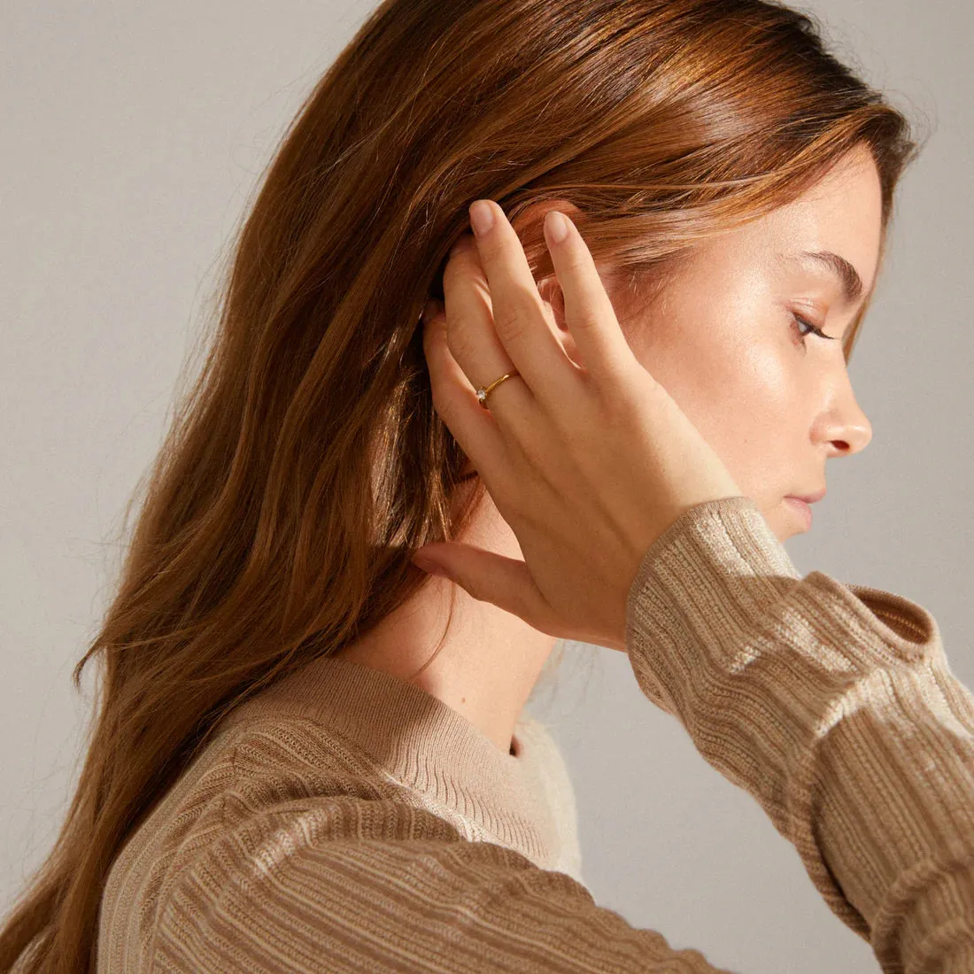 Lulu Recycled Crystal Stack Ring sold by Bella Chic product image thumbnail 4