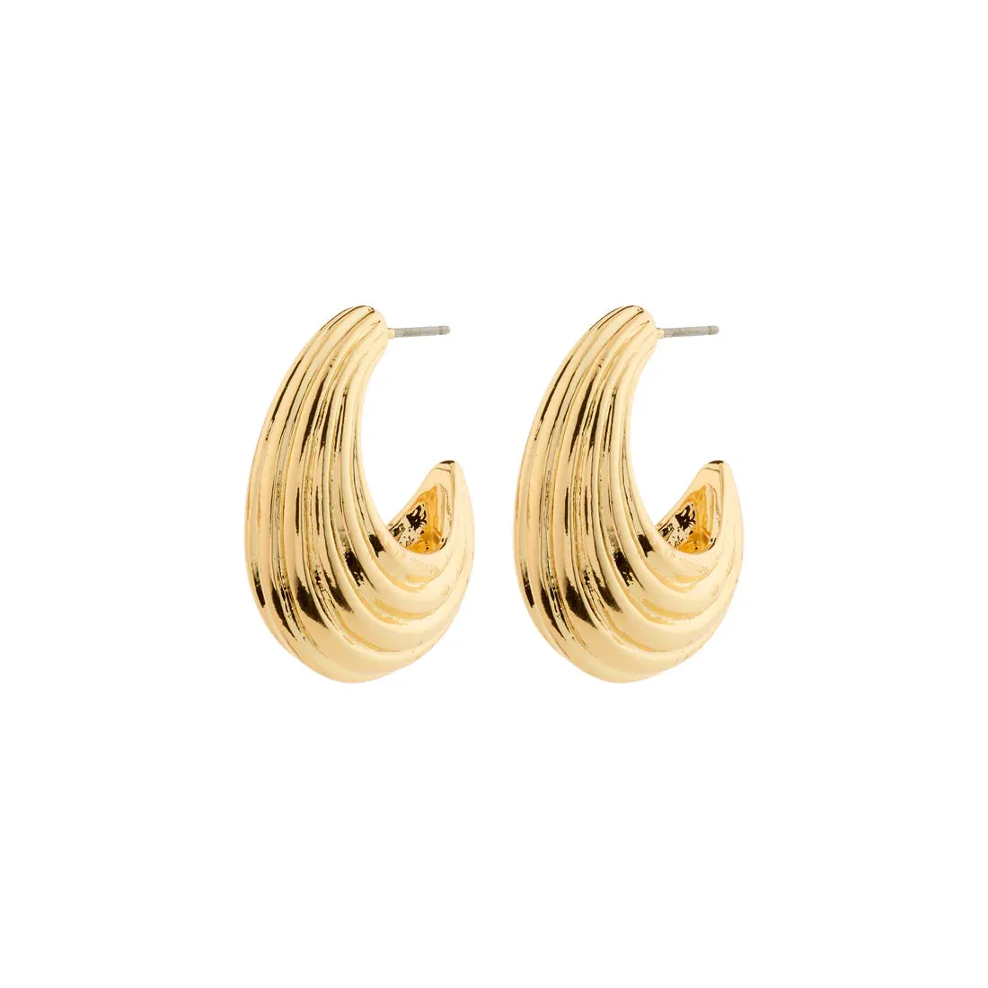 Asle Textured Hoop Earrings sold by Bella Chic product image thumbnail 2