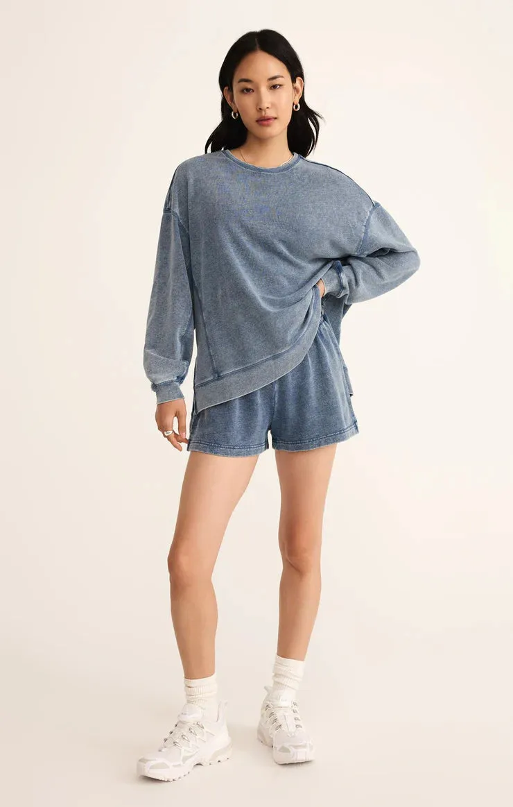 Weekender Knit Denim Short sold by Bella Chic product image thumbnail 3