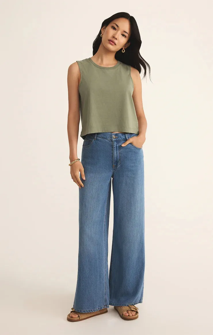 Sloane Cropped Jersey Tank sold by Bella Chic product image thumbnail 4