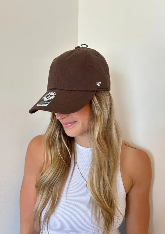 Blank Clean Up Flat Cap | Brown made by 47