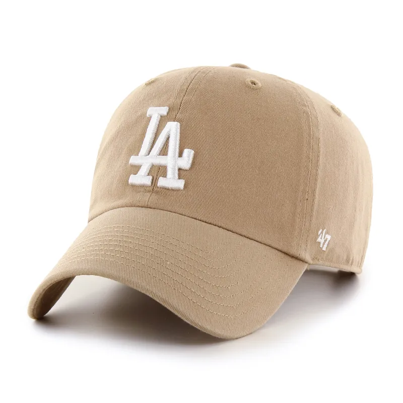 '47 Brand MLB Clean Up Cap | LA | Khaki sold by Bella Chic