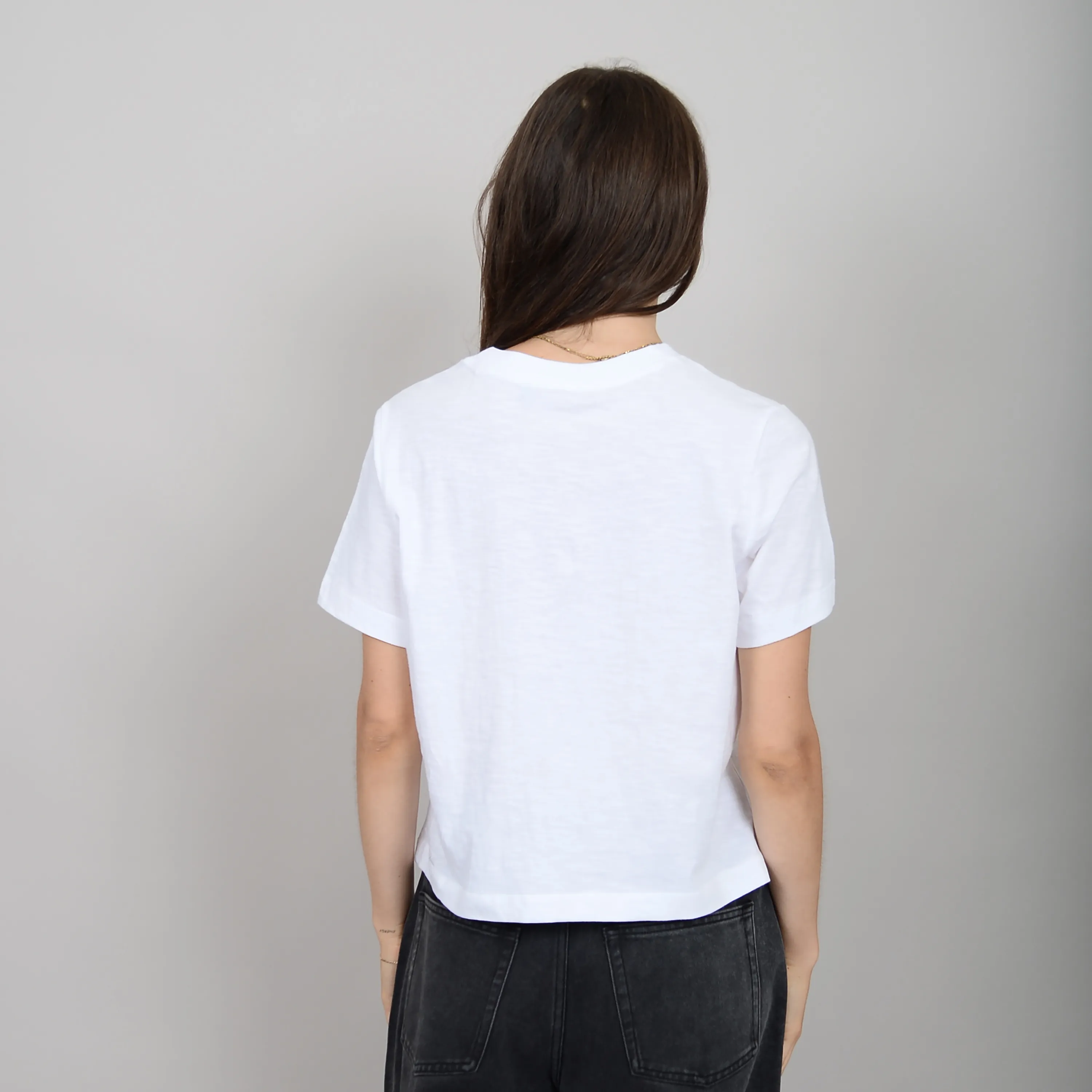 Vera V-Neck Tee | White sold by Bella Chic product image thumbnail 2