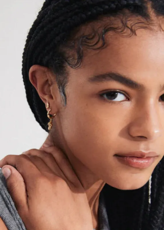 Sea Recycled 2-in-1 Earrings made by Pilgrim