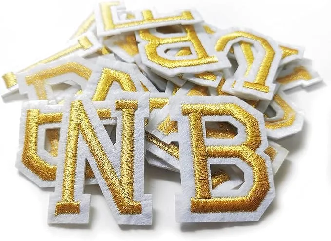 Gold Letter Patch sold by Bella Chic
