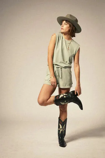 Carefree Organic Muscle Tank | Sage Green sold by Bella Chic product image thumbnail 2