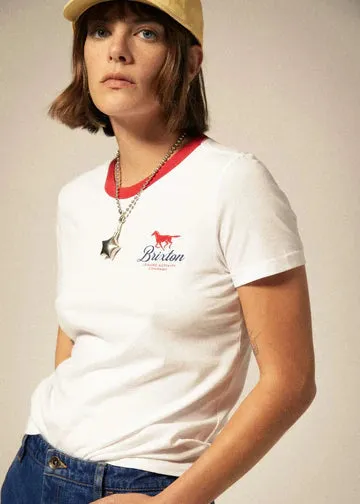 Leisure Activity Fitted Crew T-Shirt | White sold by Bella Chic