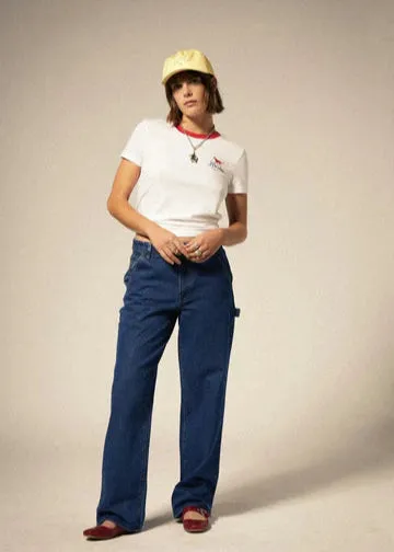 Leisure Activity Fitted Crew T-Shirt | White sold by Bella Chic product image thumbnail 5