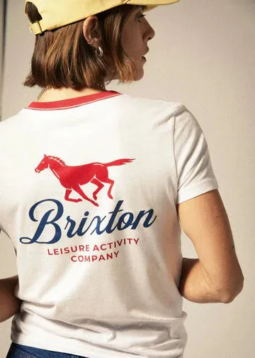 Leisure Activity Fitted Crew T-Shirt | White sold by Bella Chic product image thumbnail 2