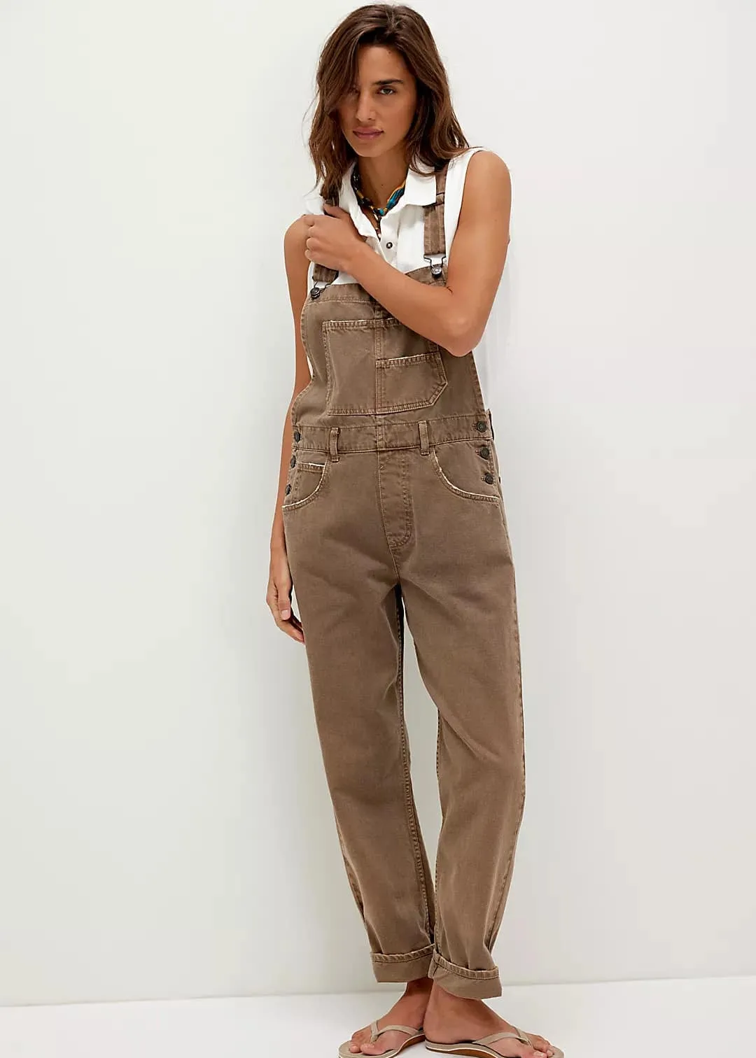 We The Free Ziggy Denim Overalls sold by Bella Chic