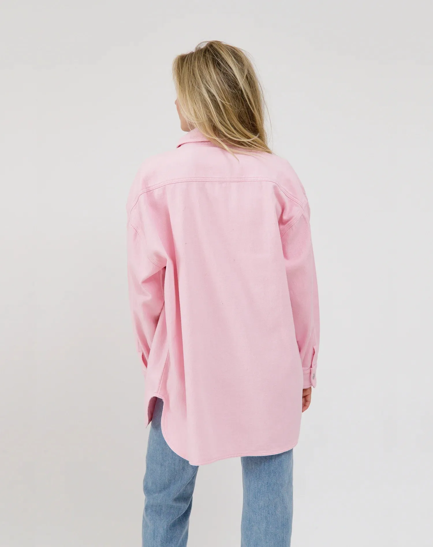 Dolly Denim Jacket | Powder Pink sold by Bella Chic product image thumbnail 3