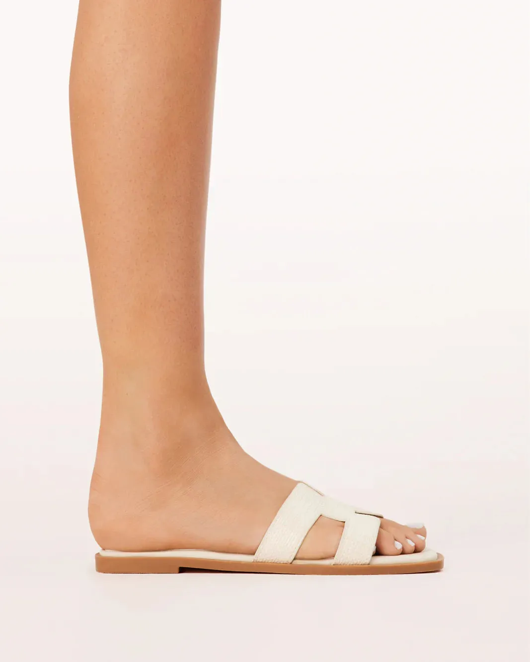 Gordy Raffia Sandals | Cream sold by Bella Chic product image thumbnail 3