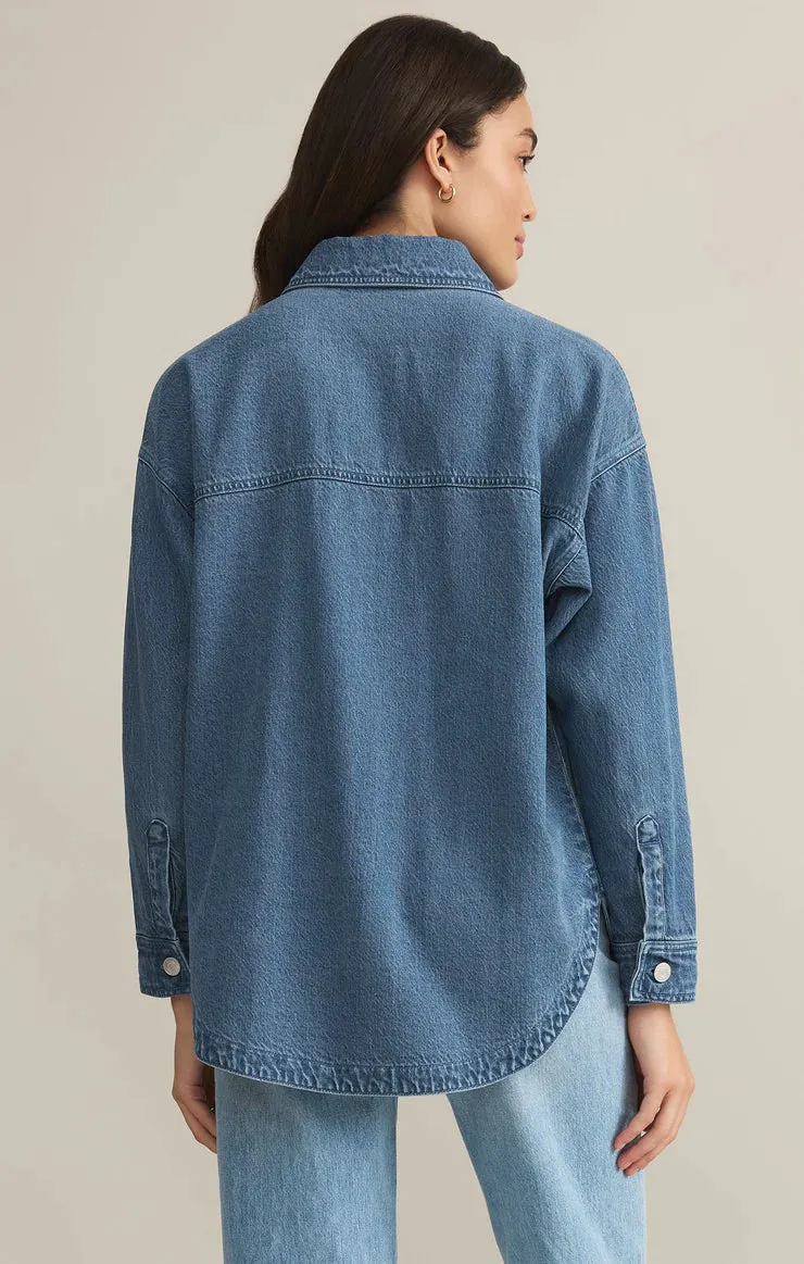 All Day Luxe Soft Denim Jacket sold by Bella Chic product image thumbnail 2