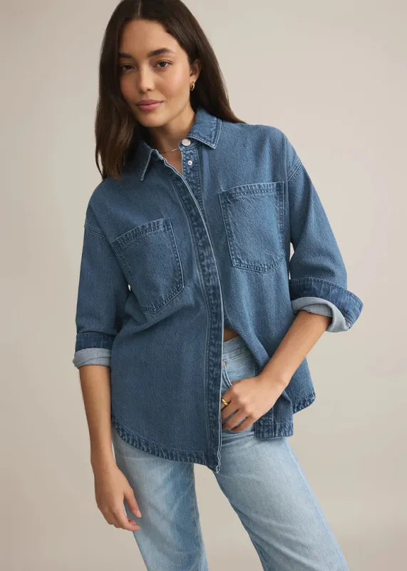All Day Luxe Soft Denim Jacket sold by Bella Chic