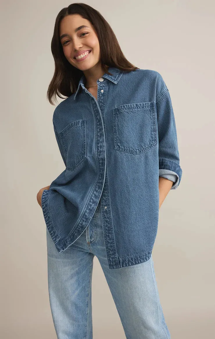 All Day Luxe Soft Denim Jacket sold by Bella Chic product image thumbnail 5