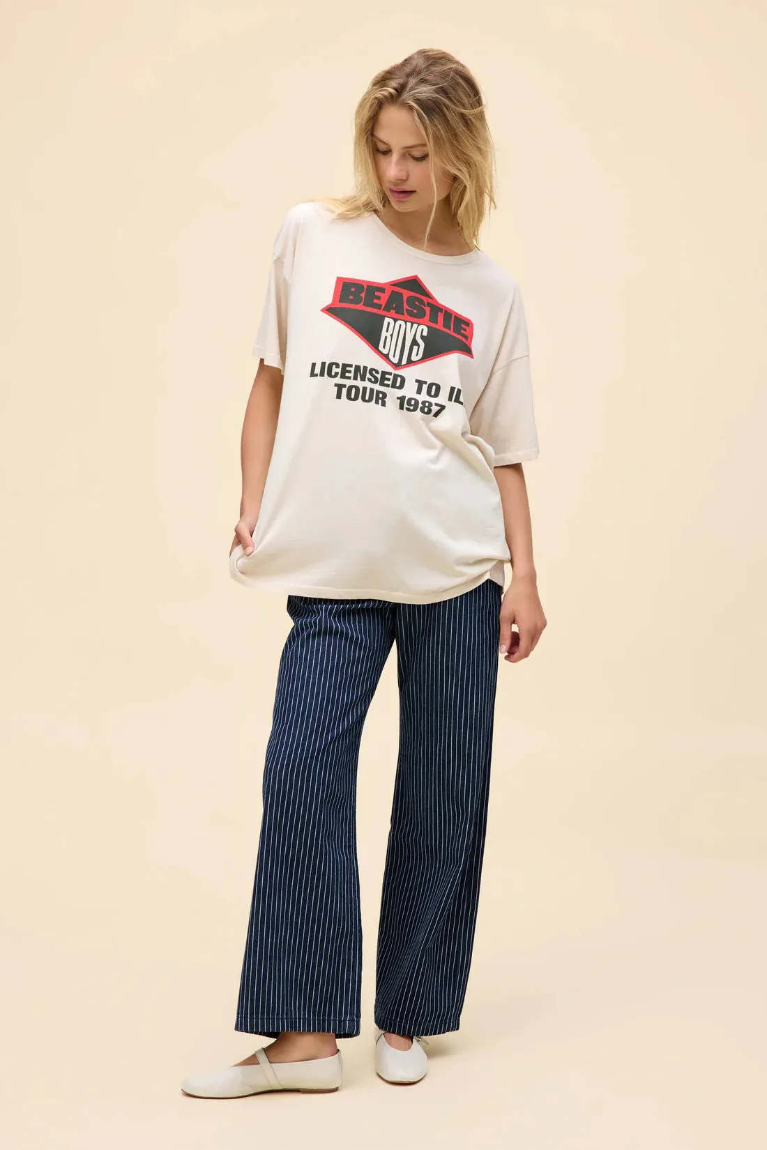 Beastie Boys Licensed To Ill Tour 1987 Merch Tee | Dirty White sold by Bella Chic product image thumbnail 3