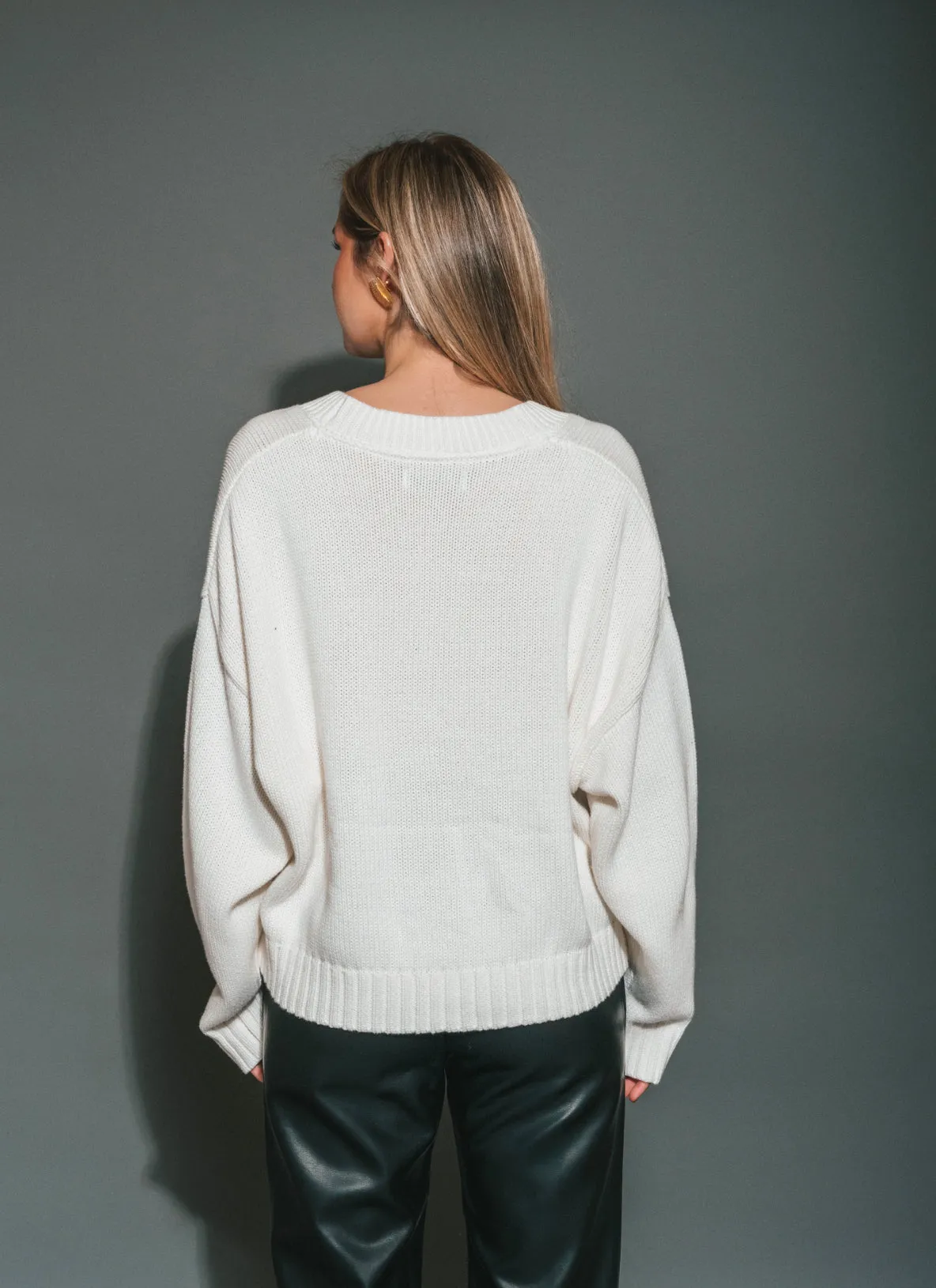 Isabella Knit Cardigan | Cream sold by Bella Chic product image thumbnail 3