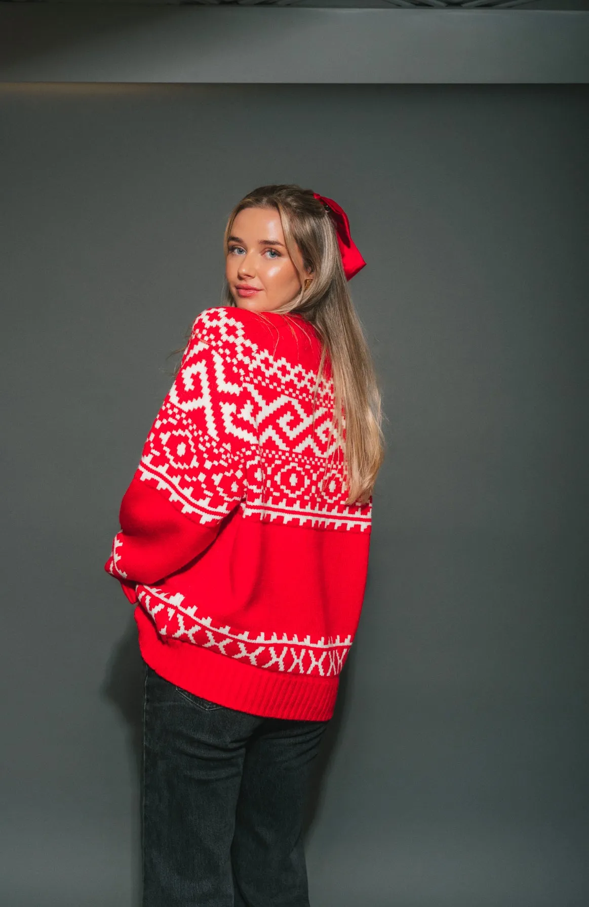 Fairisle Sweater 2.0 | Red sold by Bella Chic product image thumbnail 5