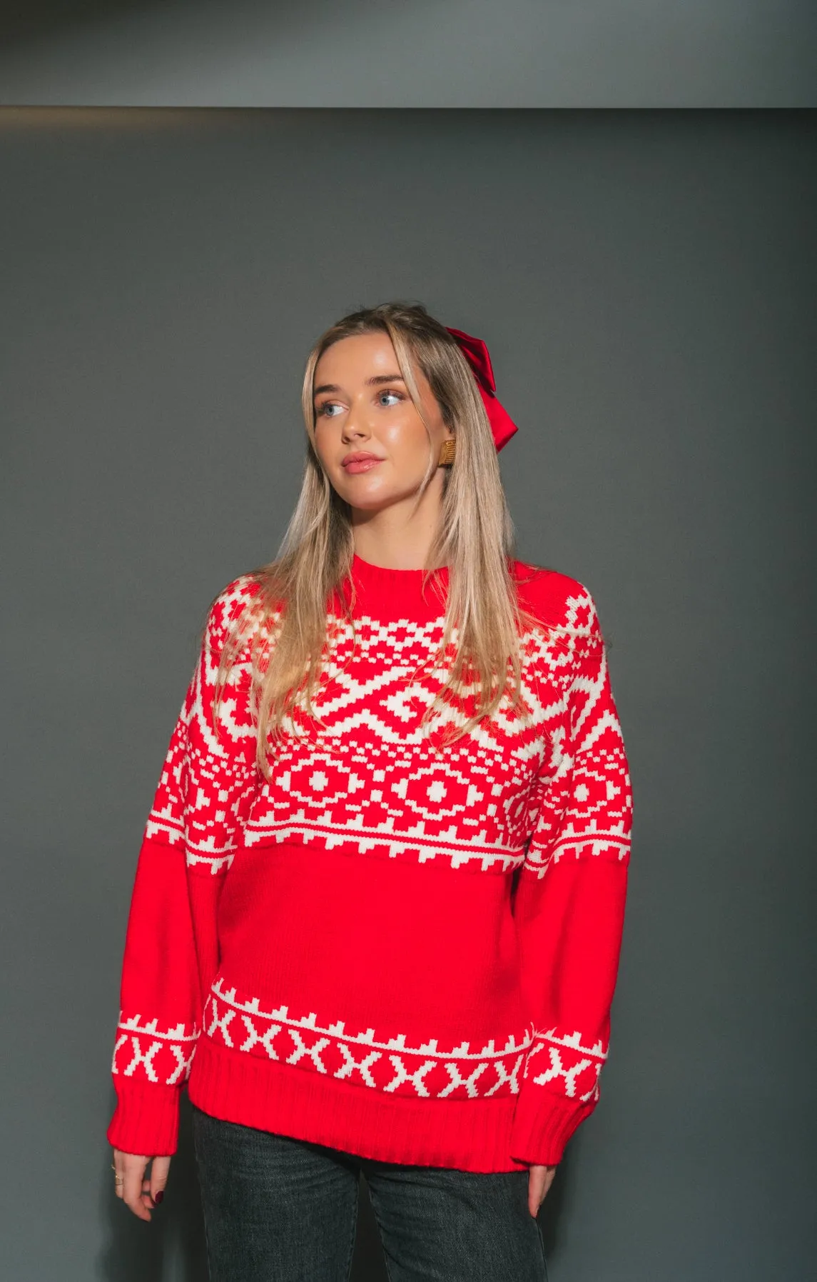 Fairisle Sweater 2.0 | Red sold by Bella Chic product image thumbnail 4