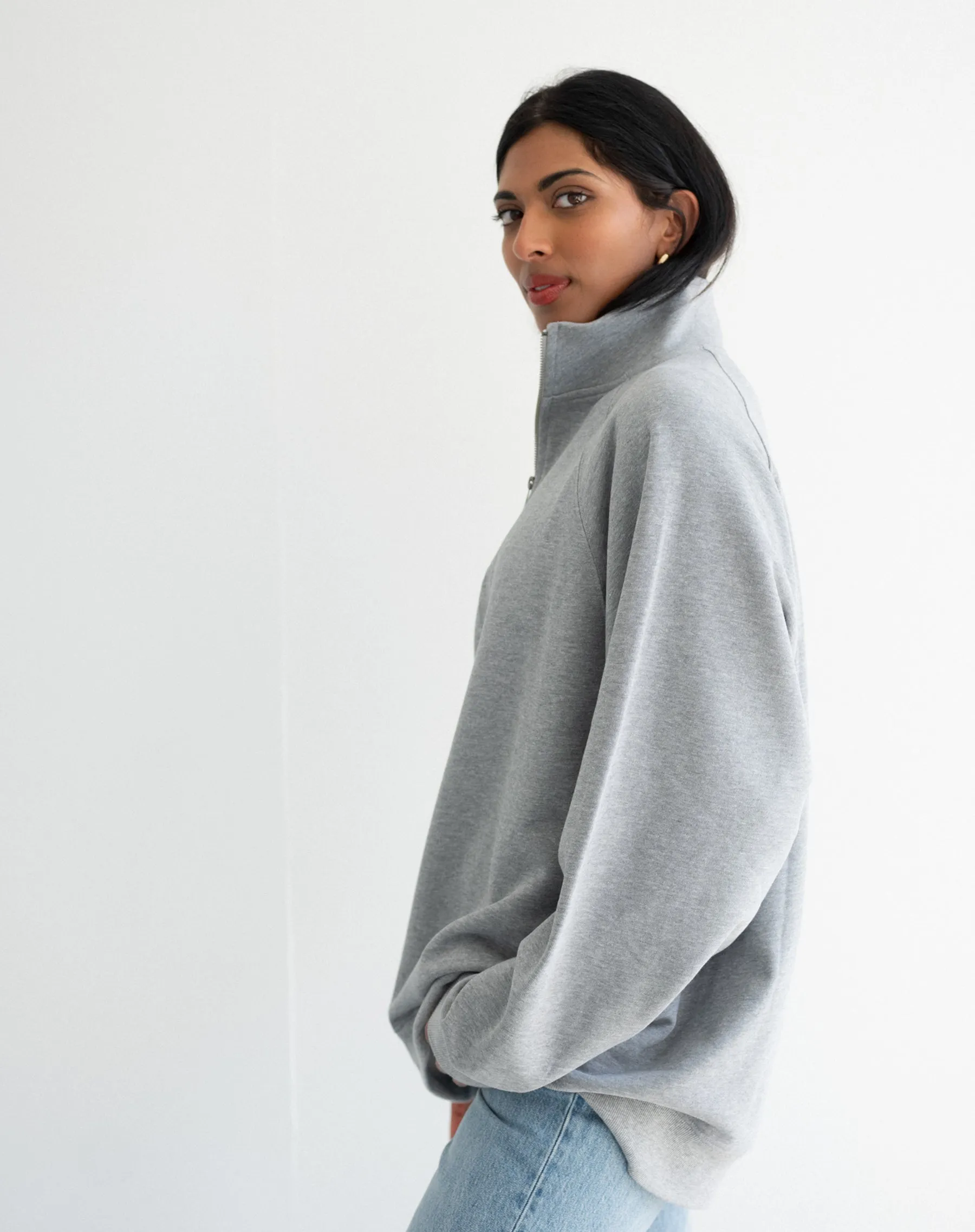 Not Your Boyfriend's Half Zip Sweatshirt sold by Bella Chic product image thumbnail 3