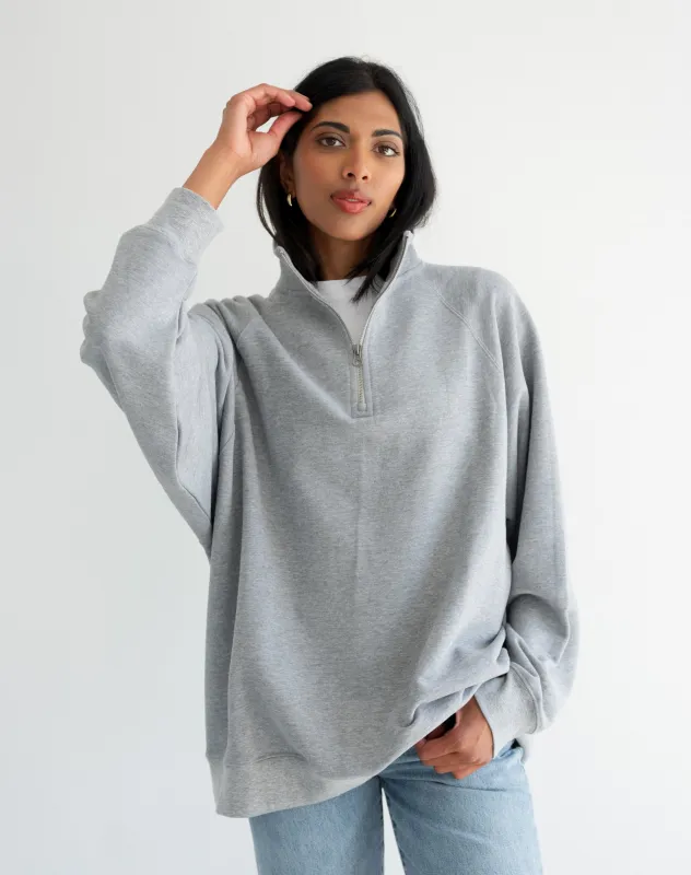 Not Your Boyfriend's Half Zip Sweatshirt sold by Bella Chic
