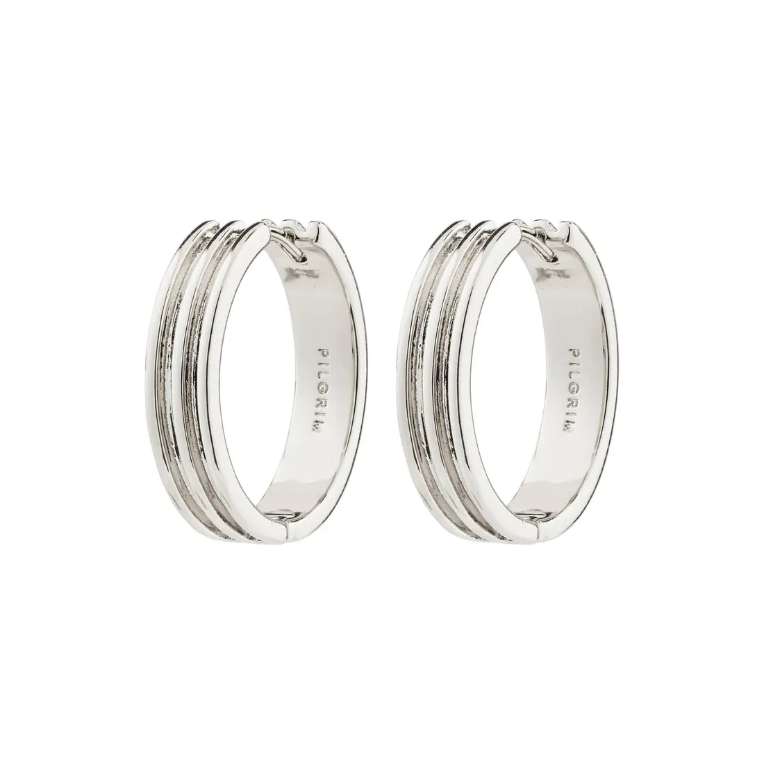 Bennett Recycled Hoops | Silver sold by Bella Chic product image thumbnail 4