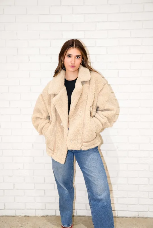 Ari Sherpa Jacket sold by Bella Chic