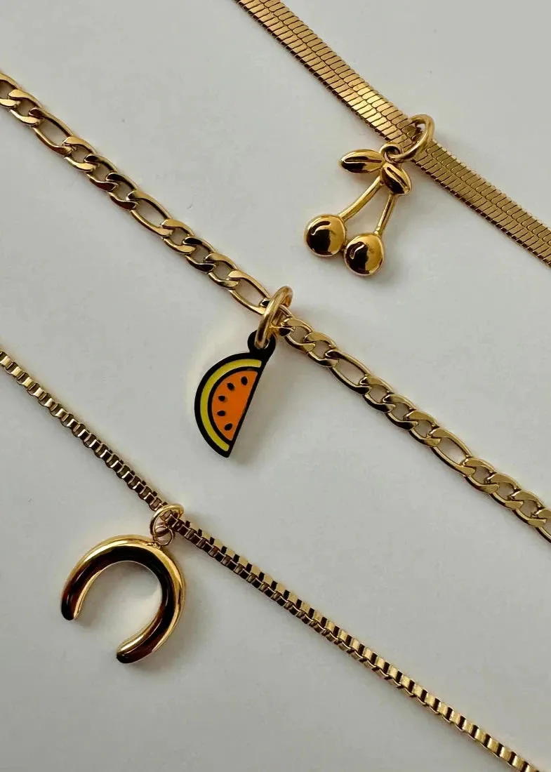 Lina Three Layer Charm Necklace sold by Bella Chic