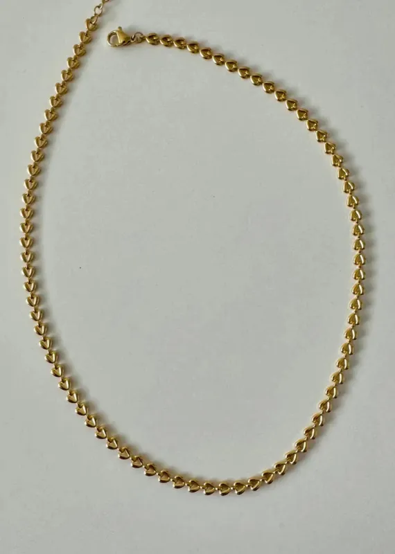 Amour 2.0 Chain Necklace | Gold sold by Bella Chic
