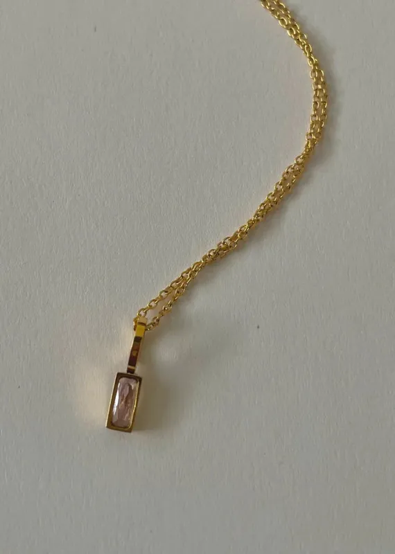 Birthstone Necklace | June made by Bella Chic