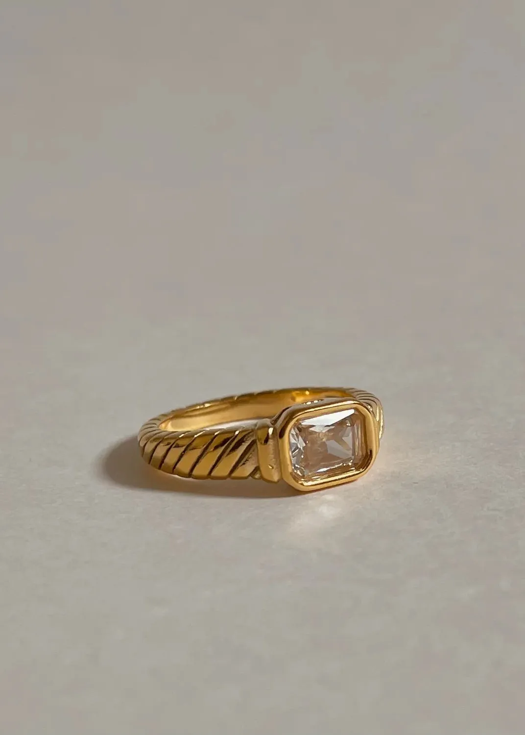 Rectangle Stone Ring sold by Bella Chic product image thumbnail 3