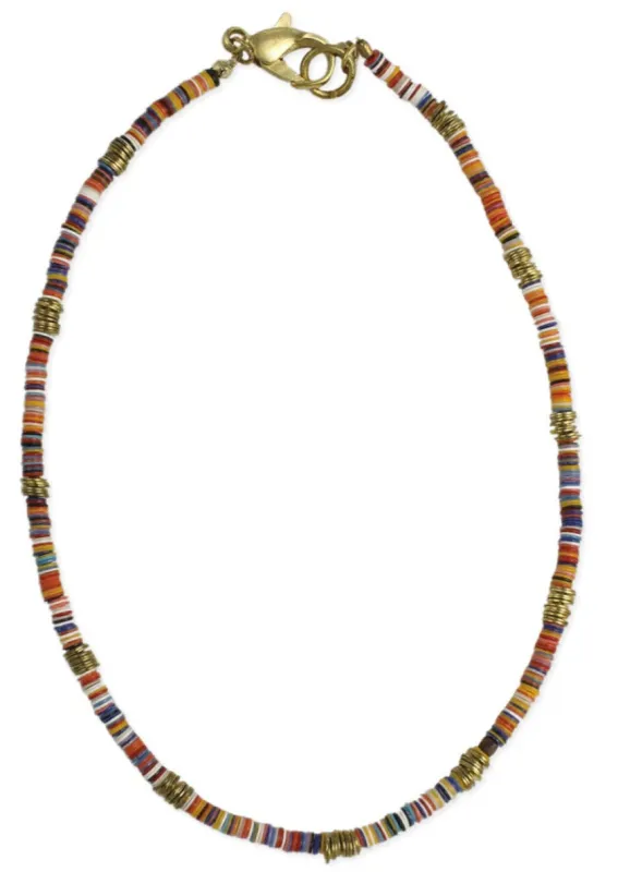 Festival of Color Sequins Anklet made by Bella Chic