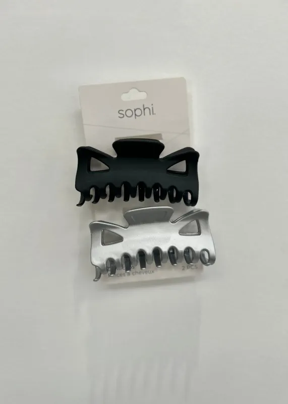 Sophi Matte Claw Clip | 2Pcs Set made by Bella Chic