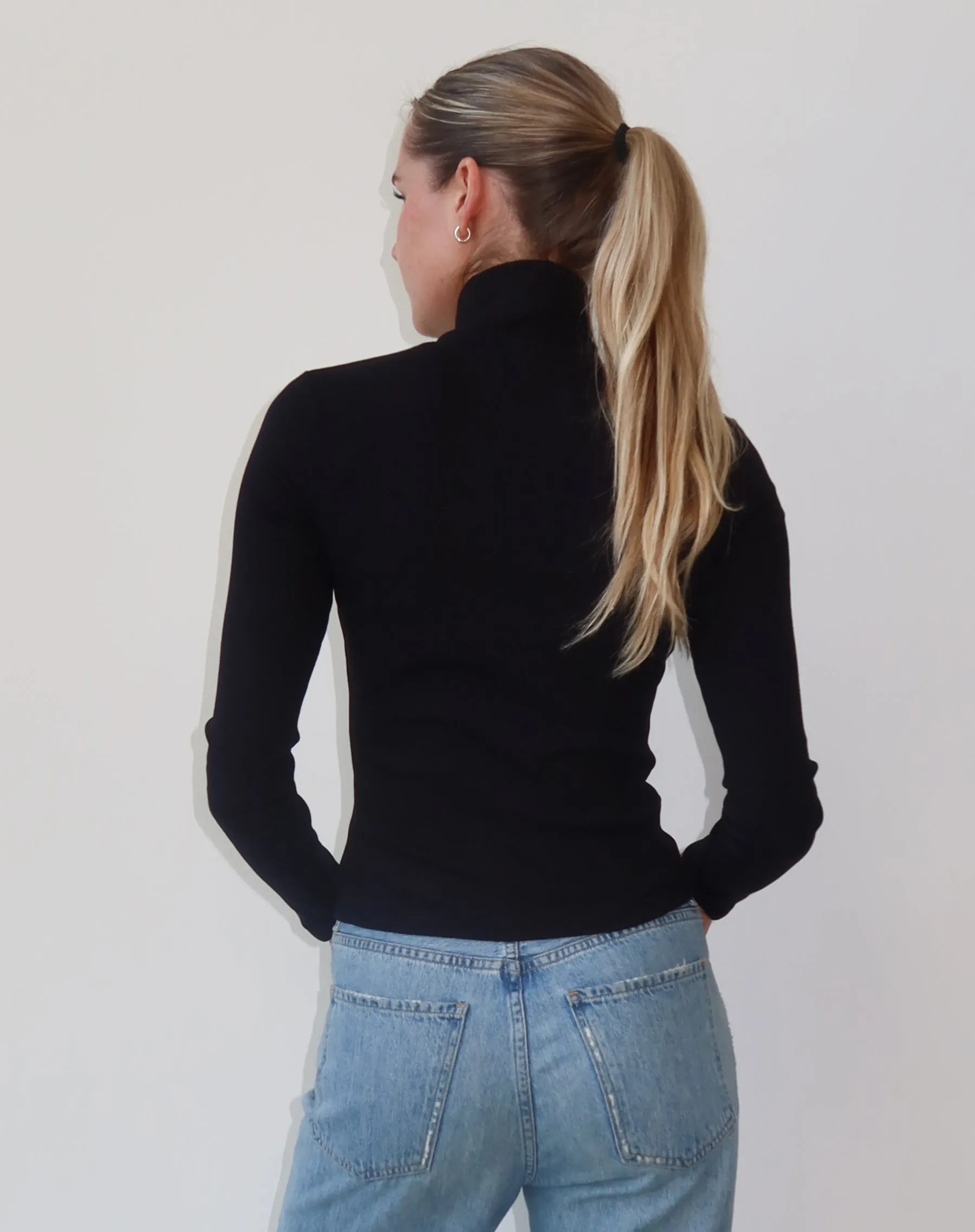 Long Sleeve Turtle Neck | Black sold by Bella Chic product image thumbnail 3