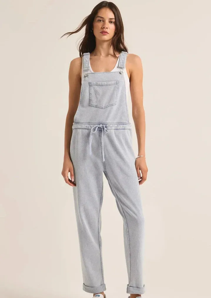 The Denim Knit Overall sold by Bella Chic