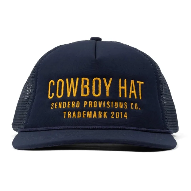 'Cowboy Hat' | Navy/ Yellow made by Bella Chic