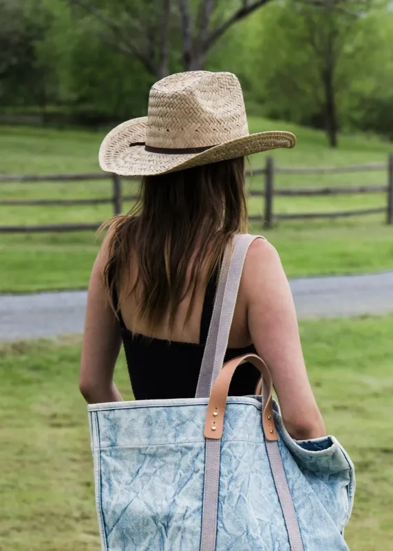 Houston Straw Cowboy Hat | Natural made by Brixton