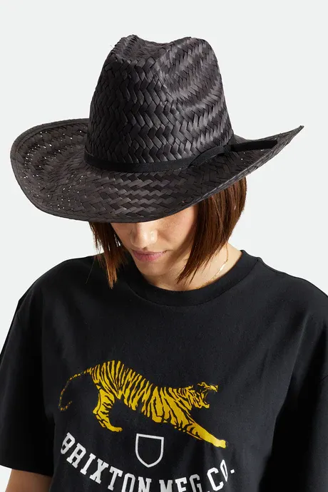 Houston Straw Cowboy Hat | Black sold by Bella Chic product image thumbnail 2
