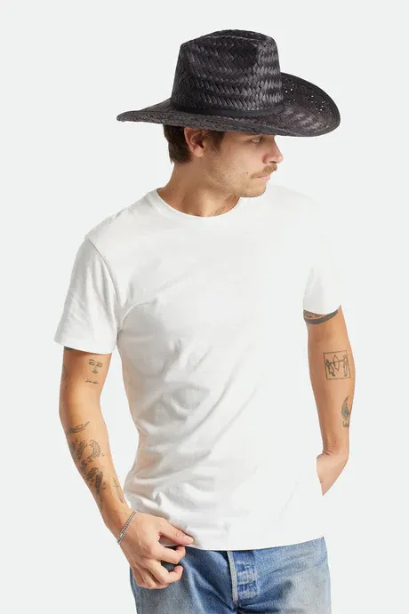 Houston Straw Cowboy Hat | Black sold by Bella Chic product image thumbnail 5