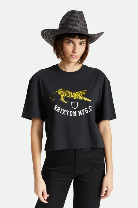 Houston Straw Cowboy Hat | Black sold by Bella Chic product image thumbnail 3