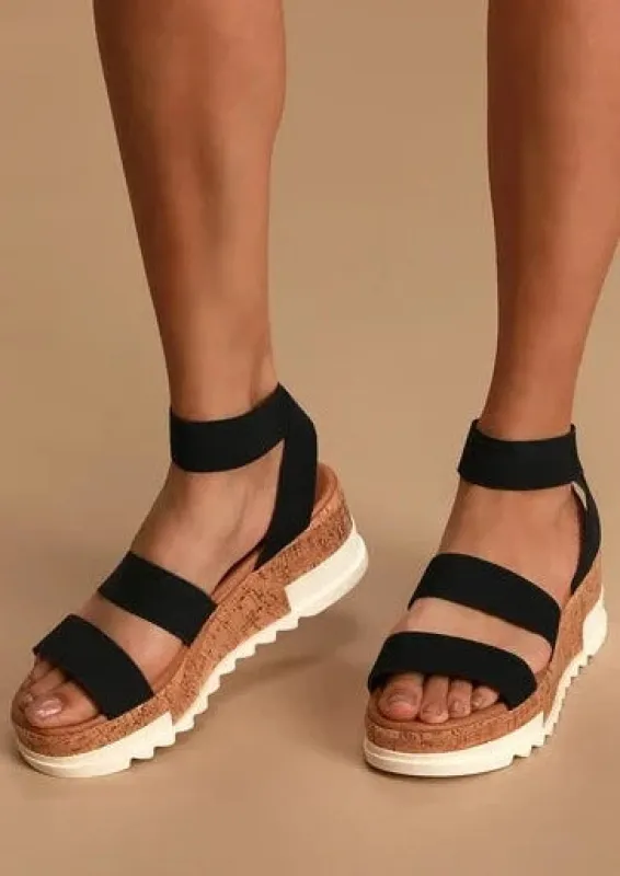 Steve Madden Bandi Sandals | Black sold by Bella Chic