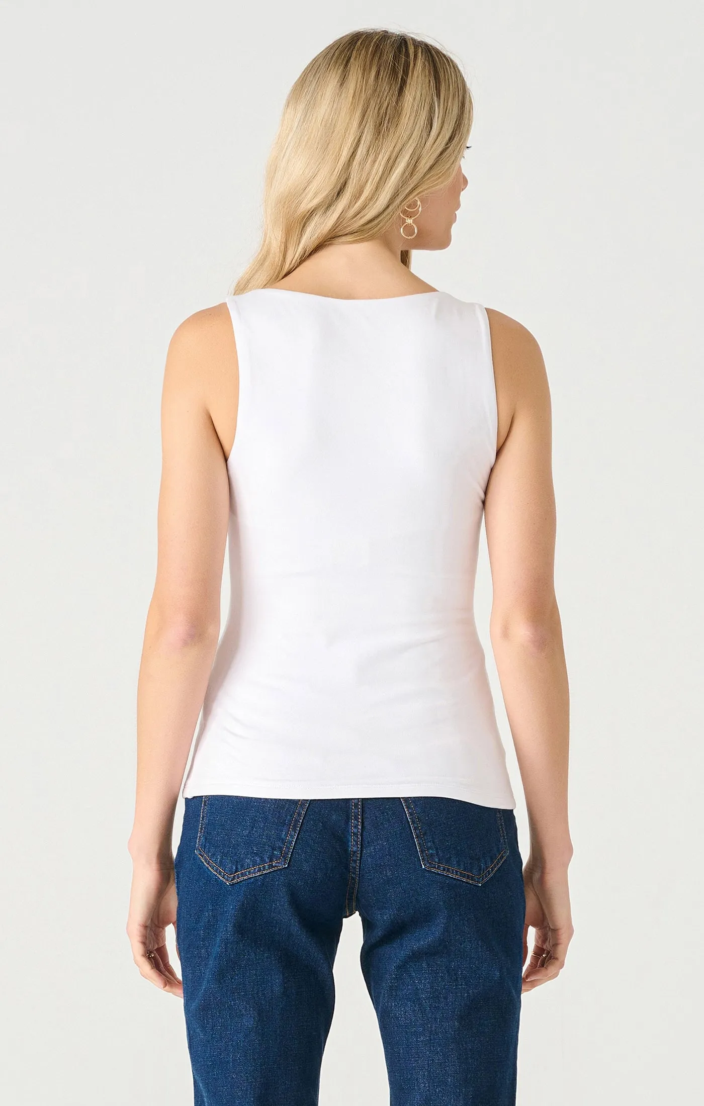 Essential Tank | White sold by Bella Chic product image thumbnail 4